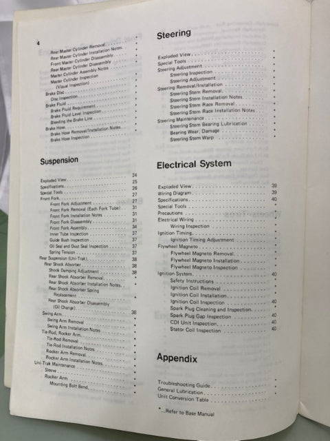 Kawasaki 99924-1132-52 KX500 Service Manual Supplement 1990 Genuine