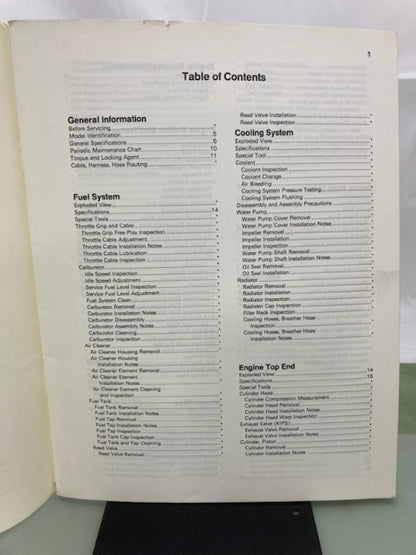 Kawasaki 99924-1166-51 KDX200 Service Manual Supplement 1993 Genuine