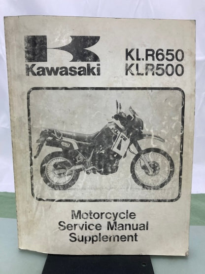 Kawasaki 99924-1080-55 KLR650 500 Serv Man Supp '86, '89, '91, '93, '94 Genuine