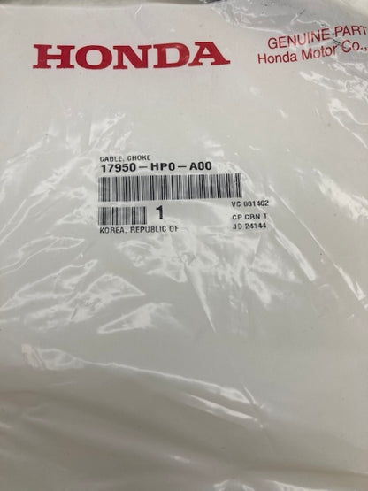 Honda 17950-HP0-A00 Cable Choke New Genuine