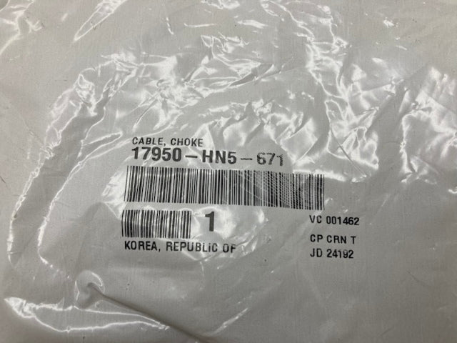 Honda 17590-HN5-671 Choke Cable New Genuine