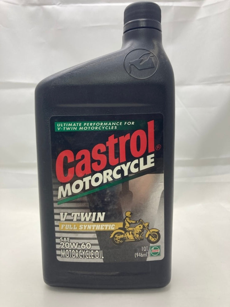 Castrol 340-1012 1QT. V-Twin Full Synthetic 20W-60 Motorcycle Oil New Genuine