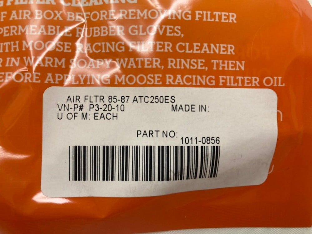Moose Racing 1011-0856 Pre-Oiled Air Filter New Genuine