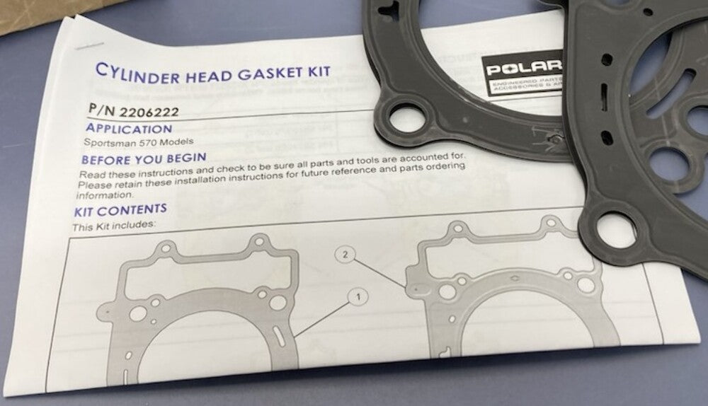 Polaris 2206222 K-Head, Gasket, 570, All New Genuine