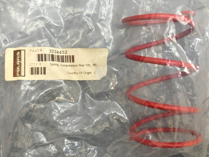 Polaris 3234452 Secondary Compression Red Clutch Spring New Genuine