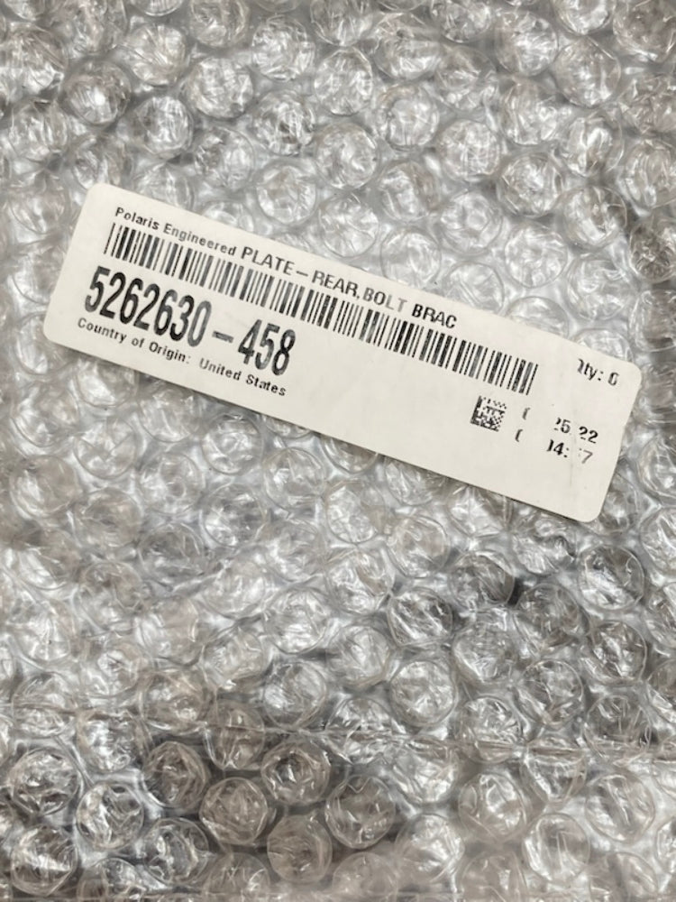 Polaris 5262630-458 Rear Bolt Brace Plate New Genuine