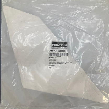 Polaris 5456089 Front Inner Left-Hand Intake Screen New Genuine
