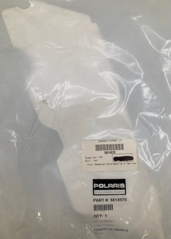 Polaris 5814970 Left Hand Intake Screen New Genuine