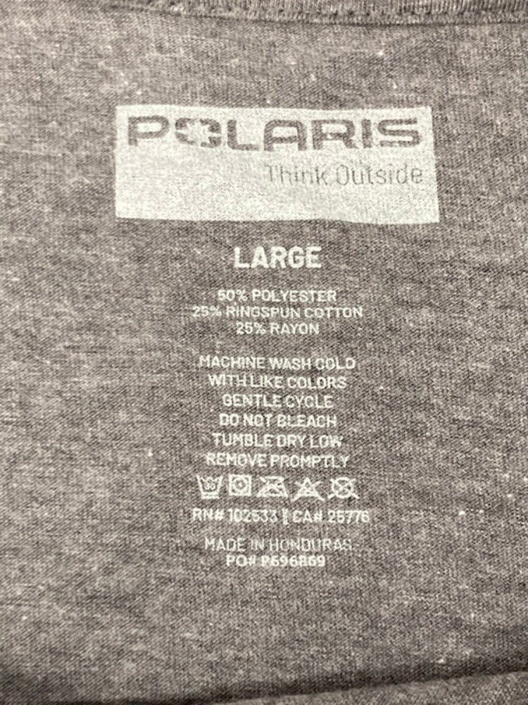Polaris 283316306 Women's Flag Tee (T-Shirt, Grey, Large) New Genuine