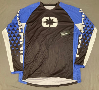 Polaris 286272206 Turbo Jersey (LS, Black/Blue, Large) New Genuine
