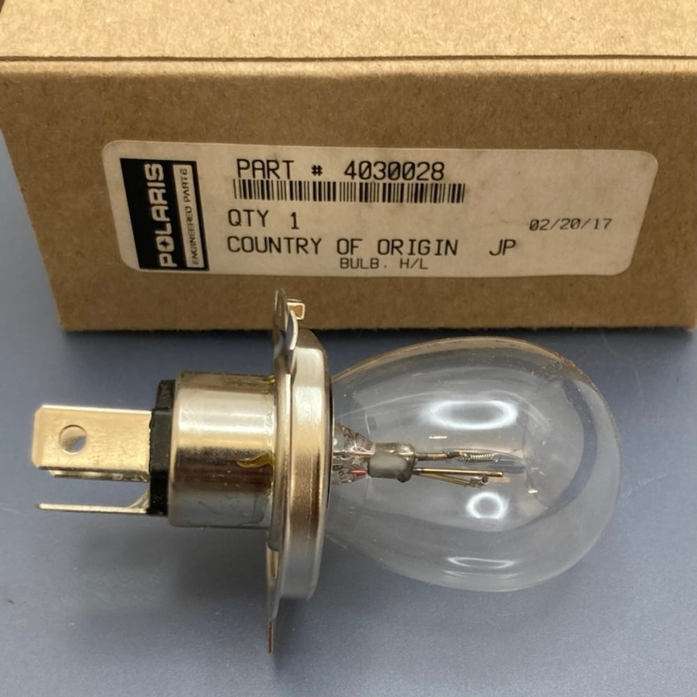 Polaris 4030028 High/Low Beam Headlight Bulb (12V 60/60W) New Genuine