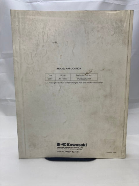 Kawasaki 99924-1276-01 Ultra 130 D.I. Service Manual 2001 Genuine