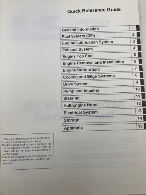 Kawasaki 99924-1276-01 Ultra 130 D.I. Service Manual 2001 Genuine