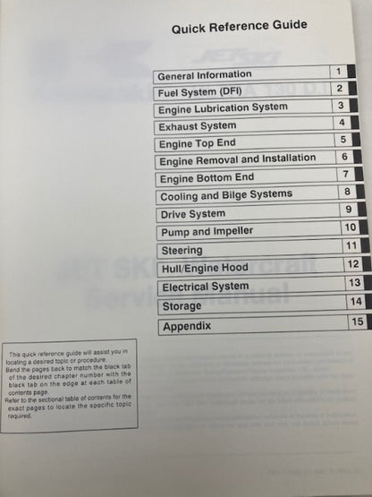 Kawasaki 99924-1276-01 Ultra 130 D.I. Service Manual 2001 Genuine