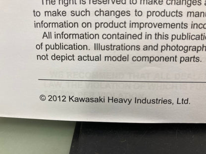 Kawasaki 99924-1460-31 Ninja 300 ABS Service Manual '12 Genuine