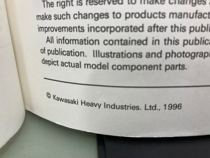 Kawasaki 99924-1194-01 EN500 Vulcan 500 LTD Service Manual '96 Genuine