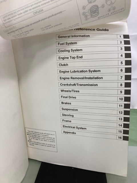Kawasaki 99924-1226-01 Ninja ZX-6R Service Manual '97 Genuine