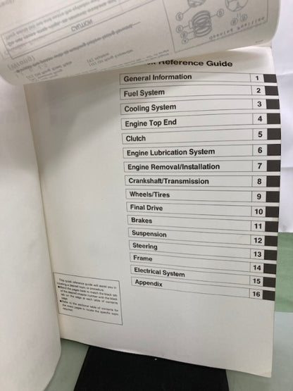 Kawasaki 99924-1226-01 Ninja ZX-6R Service Manual '97 Genuine