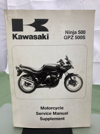 Kawasaki 99924-1172-58 Ninja 500 GPZ 500S Service Manual Supplement '93 Genuine