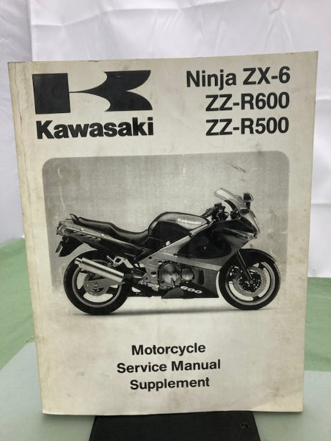Kawasaki 99924-1161-57 Ninja ZX-6 ZZ-R600 ZZ-R500 Serv Man Supp '92-'00 Genuine