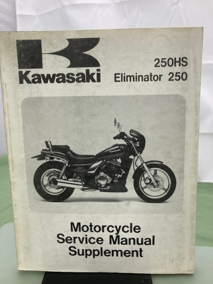 Kawasaki 99924-1093-52 250HS Eliminator 250 Serv Man Supplement '87-'90 Genuine
