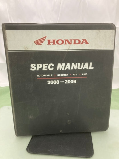 Honda MMM 12378 (0804) Motorcycle Scooter ATV PWC Spec Manual 2008-2009 Genuine