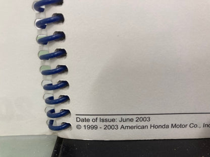 Honda PSV35062-B Marine Engine Specs Manual 2003 Genuine