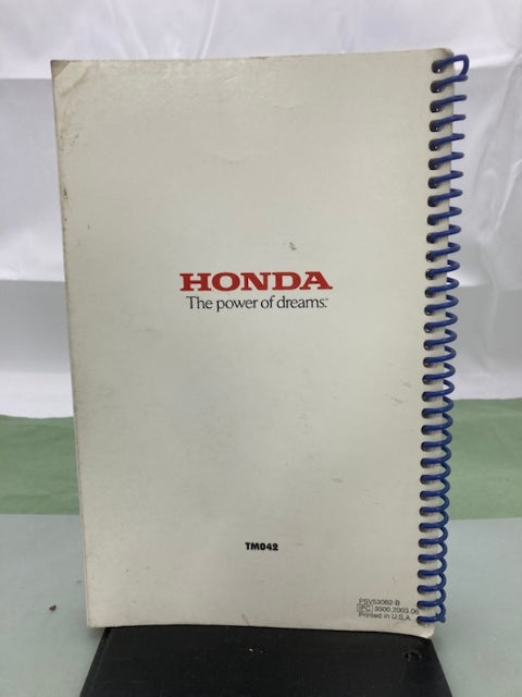 Honda PSV35062-B Marine Engine Specs Manual 2003 Genuine