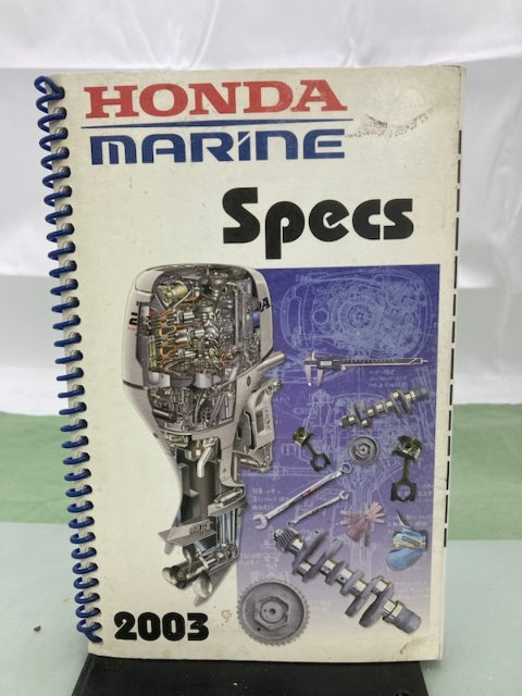 Honda PSV35062-B Marine Engine Specs Manual 2003 Genuine