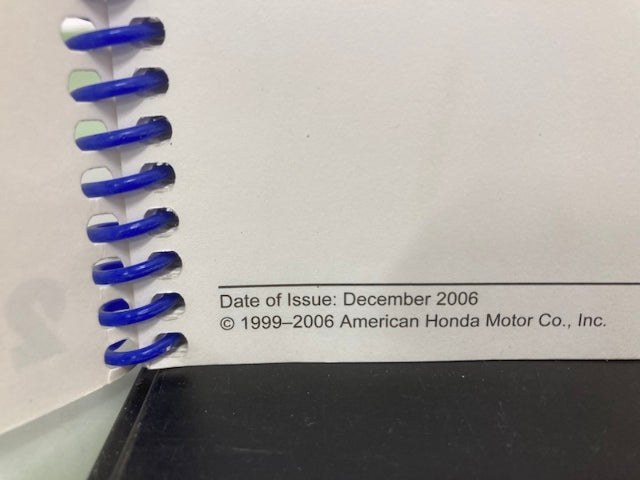 Honda PSV53062E Marine Engine Specs Manual 2007 Genuine