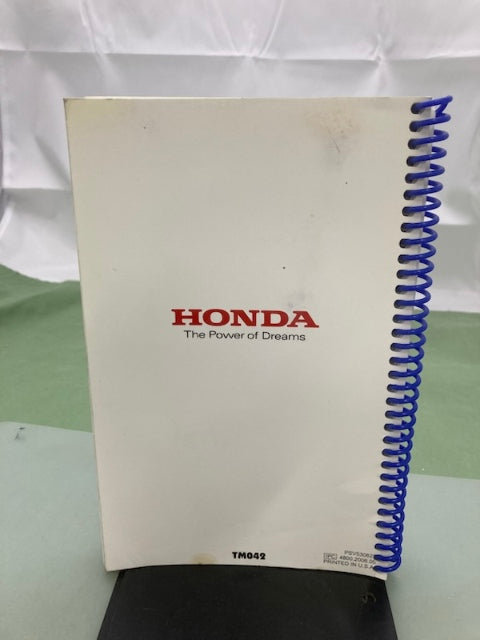 Honda PSV53062F Marine Engine Specs Manual 2009 Genuine