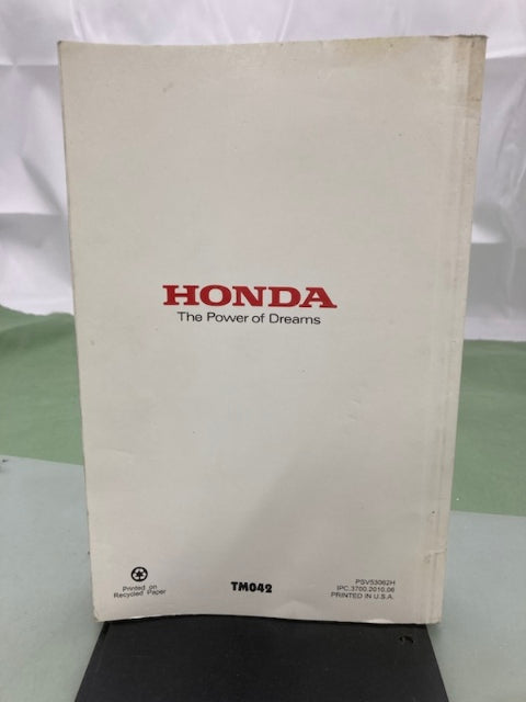 Honda PSV53062H Marine Engine Specs Manual 2011 Genuine