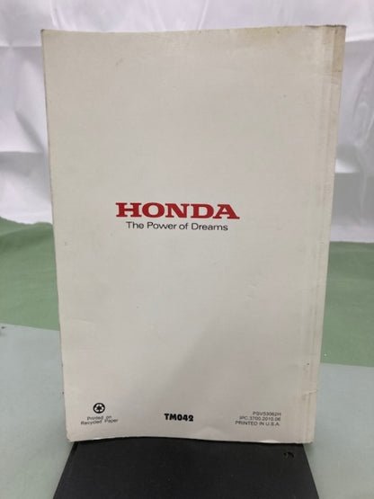 Honda PSV53062H Marine Engine Specs Manual 2011 Genuine