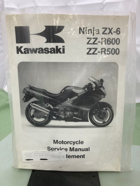 Kawasaki 99924-1161-63 Ninja ZX-6 ZZ-R Service Manual Supp '93-'06 New Genuine