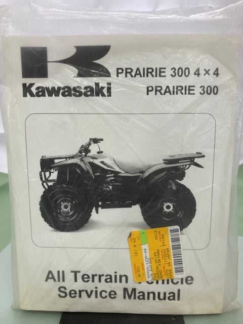 Kawasaki 99924-1239-04 Prairie 300 4x4 Service Manual '99-'02 New Genuine