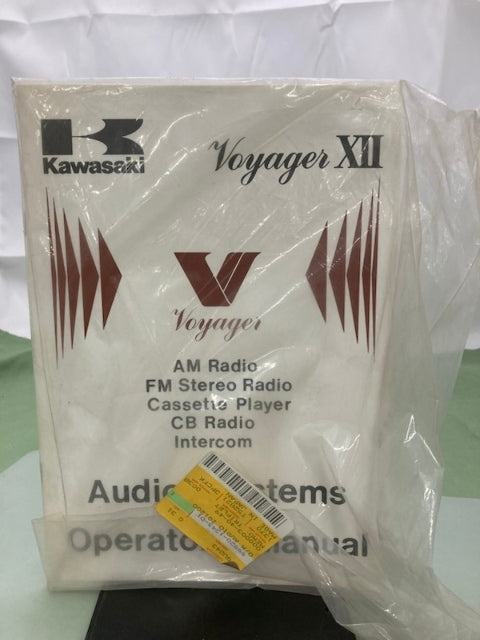 Kawasaki 99920-1345-01 Voyager XII Audio Systems Operation Manual New Genuine
