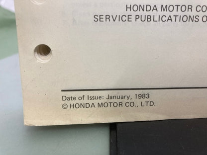 Honda 61MB200 V45 Interceptor VF750F Shop Manual 1983 Genuine