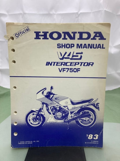 Honda 61MB200 V45 Interceptor VF750F Shop Manual 1983 Genuine