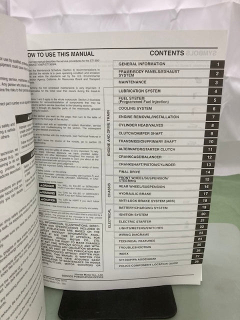 Honda 61MCS07 ST1300/A ST1300P/PA Service Manual 2003-2010 Genuine