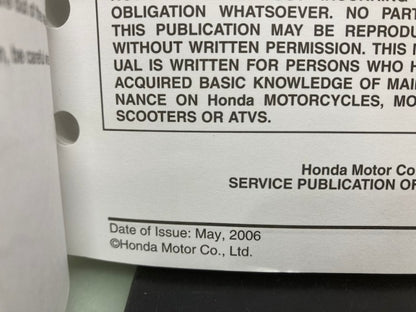Honda 61MEY02 CRF450X Service Manual 2005-2007 Genuine