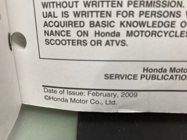Honda 61MFR00 VT1300CX Fury Service Manual 2010 Genuine
