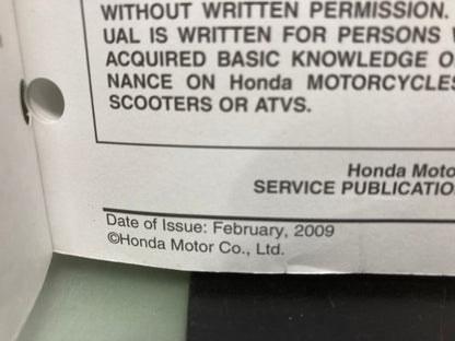 Honda 61MFR00 VT1300CX Fury Service Manual 2010 Genuine