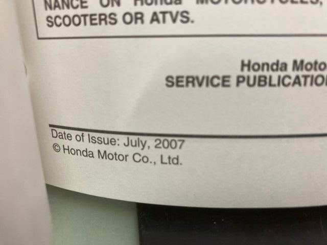 Honda 61KPS05 CRF230F Service Manual 2003-2012 Genuine