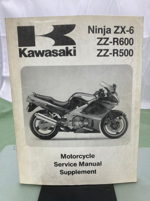Kawasaki 99924-1161-51 Ninja ZX-6 ZZ-R Service Manual Supplement 1992 Genuine