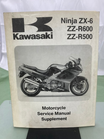 Kawasaki 99924-1161-51 Ninja ZX-6 ZZ-R Service Manual Supplement 1992 Genuine