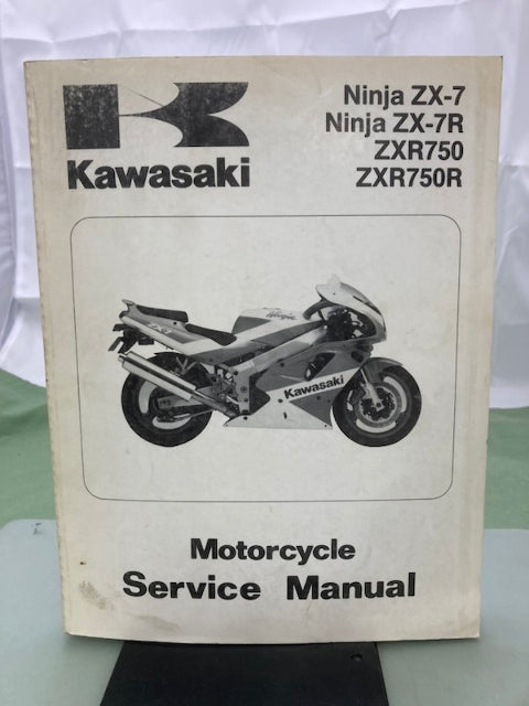 Kawasaki 99924-1139-02 Ninja ZX-7 ZXR750 Service Manual 1991, 1992 Genuine