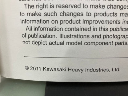 Kawasaki 99924-1448-31 KX450F Service Manual 2011 Genuine