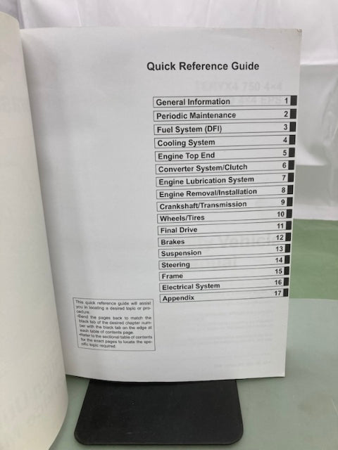 Kawasaki 99924-1452-31 Terxy4 750 4x4 EPS Service Manual 2011 Genuine