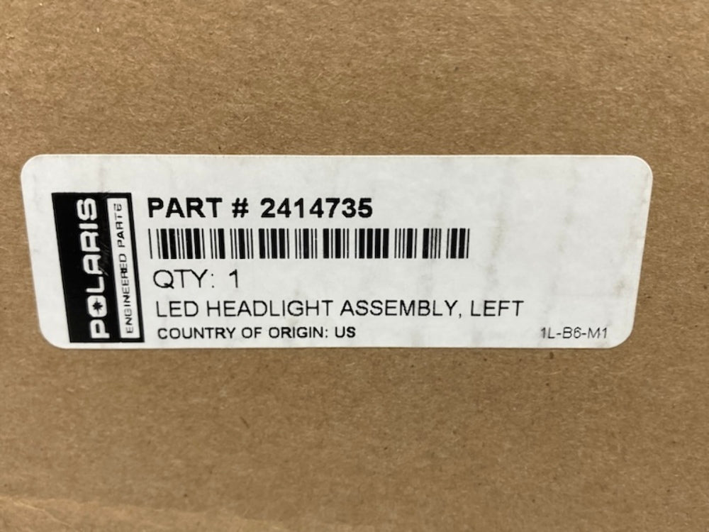 Polaris 2414735 Left LED Headlight Assembly New Genuine