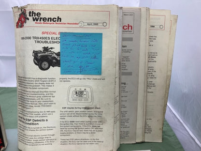 Honda 61HN006 TRX450S/FM TRX450ES/FE Fourtrax Service Manual '98-'04 Genuine